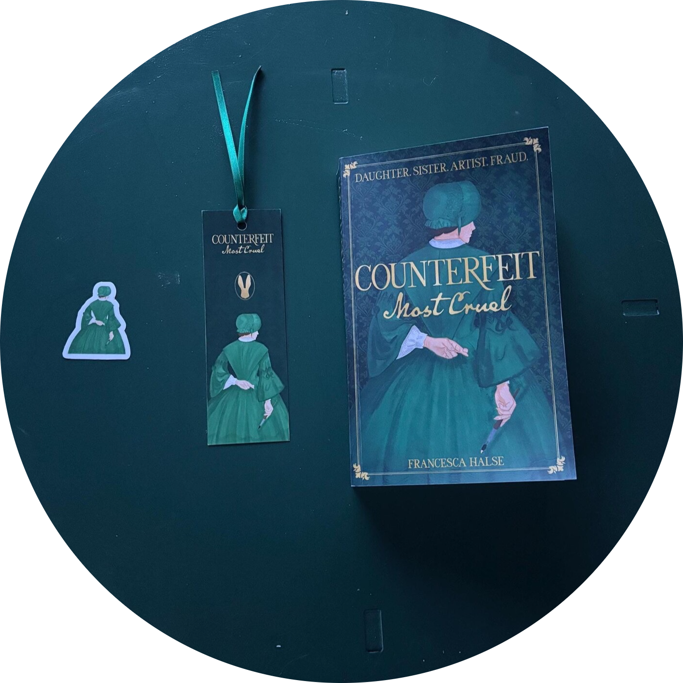 Signed paperback bundle with bookmark and sticker